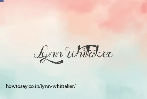 Lynn Whittaker