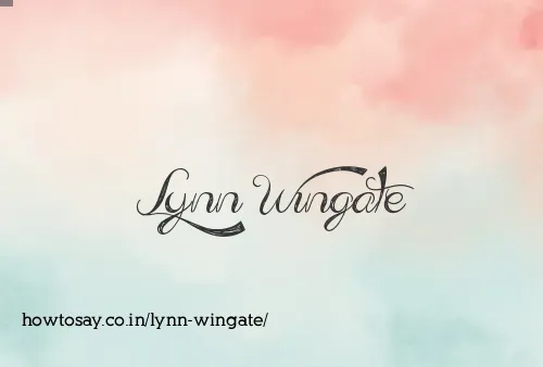 Lynn Wingate