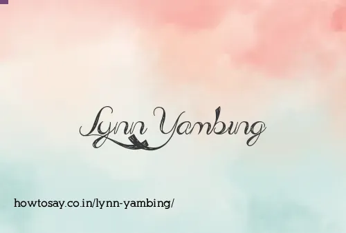 Lynn Yambing