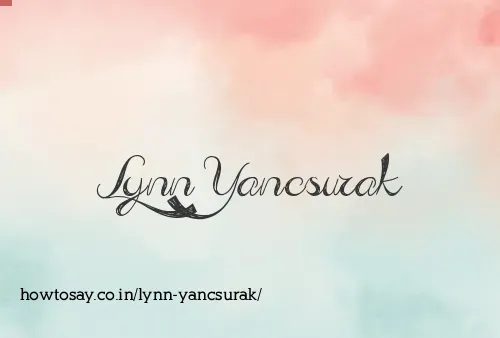 Lynn Yancsurak