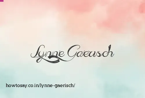 Lynne Gaerisch