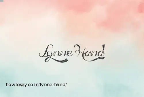 Lynne Hand