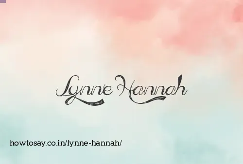 Lynne Hannah
