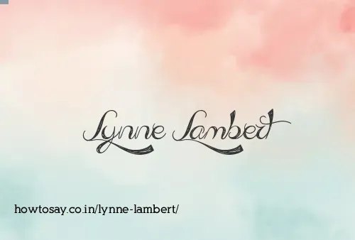 Lynne Lambert