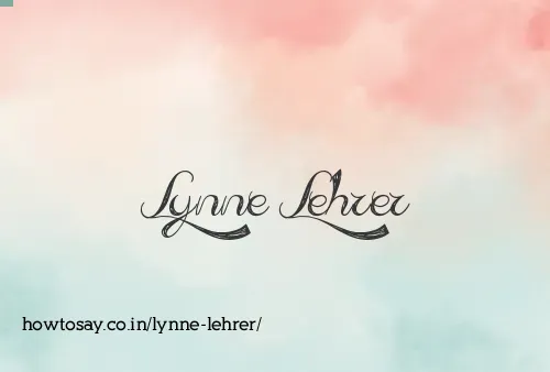 Lynne Lehrer