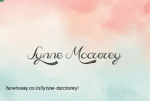 Lynne Mccrorey