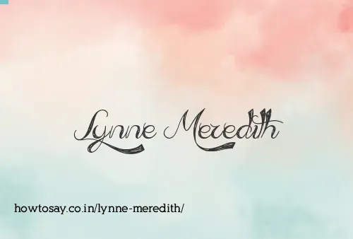 Lynne Meredith