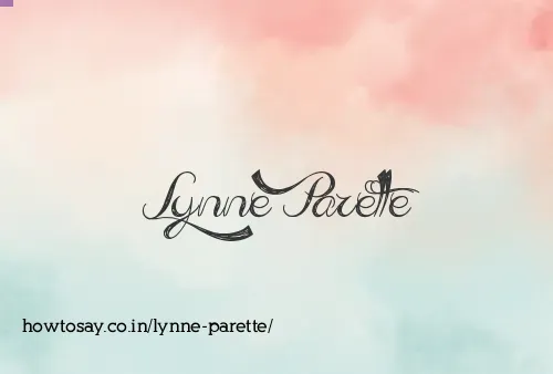 Lynne Parette