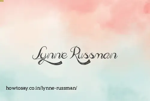 Lynne Russman