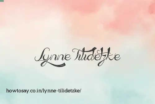Lynne Tilidetzke