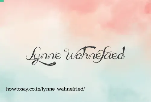 Lynne Wahnefried
