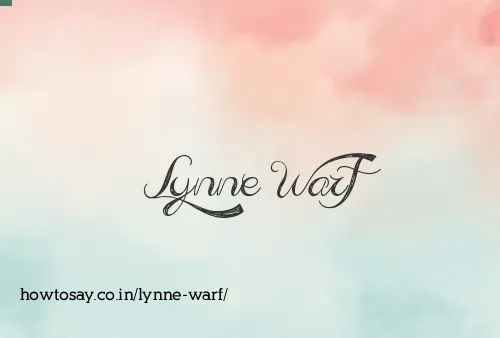 Lynne Warf