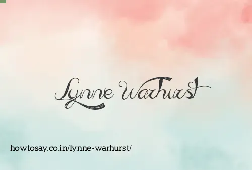 Lynne Warhurst