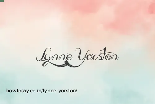 Lynne Yorston
