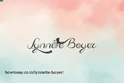Lynnette Boyer
