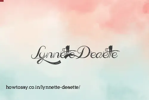 Lynnette Deaette
