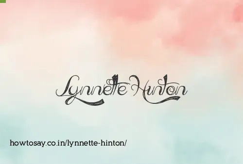Lynnette Hinton