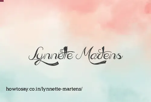 Lynnette Martens