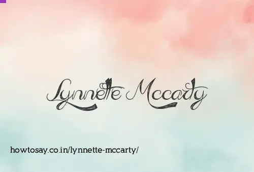 Lynnette Mccarty