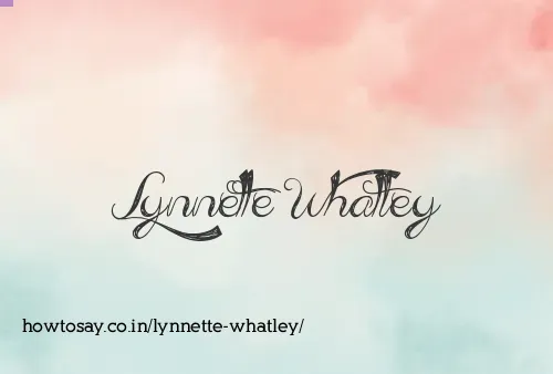 Lynnette Whatley