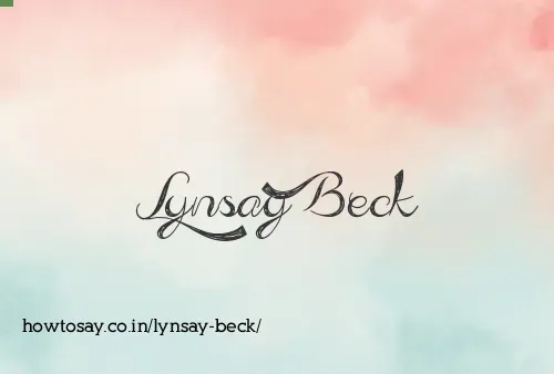 Lynsay Beck