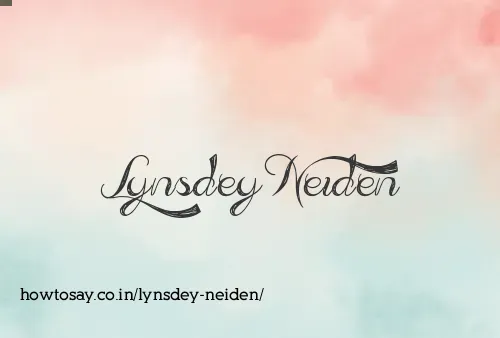 Lynsdey Neiden