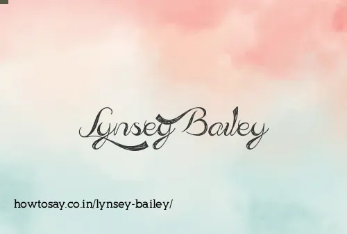 Lynsey Bailey