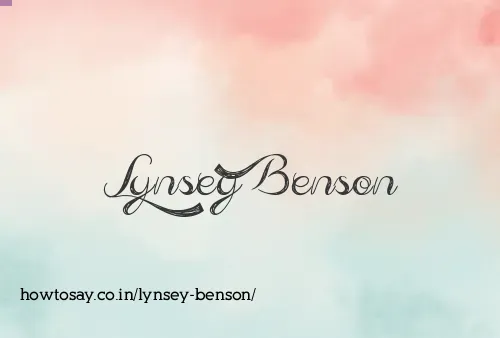 Lynsey Benson