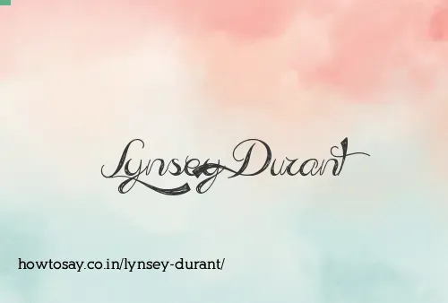 Lynsey Durant