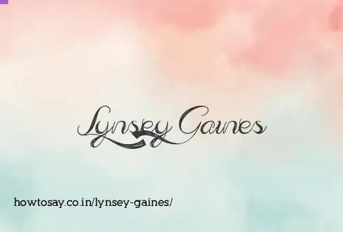 Lynsey Gaines