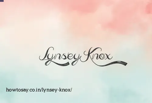 Lynsey Knox
