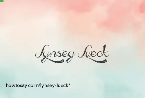 Lynsey Lueck