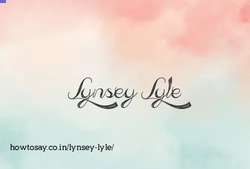 Lynsey Lyle