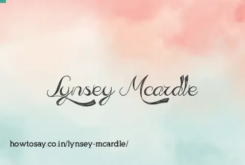 Lynsey Mcardle