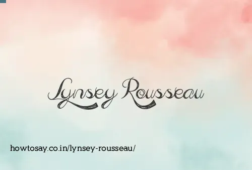 Lynsey Rousseau