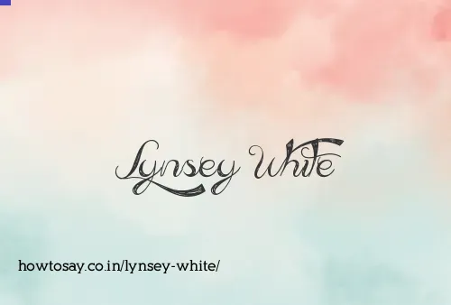Lynsey White