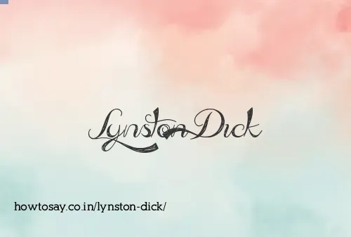 Lynston Dick