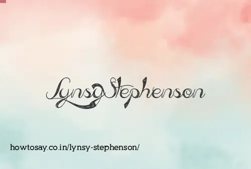 Lynsy Stephenson