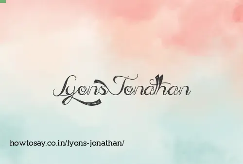 Lyons Jonathan