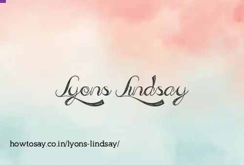 Lyons Lindsay