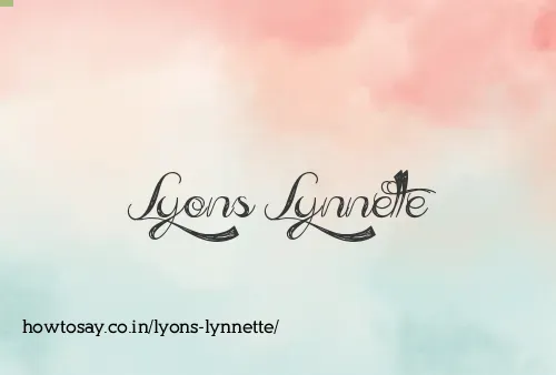 Lyons Lynnette