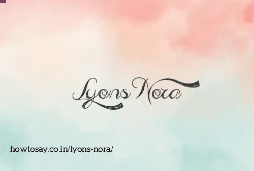 Lyons Nora