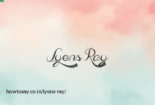 Lyons Ray