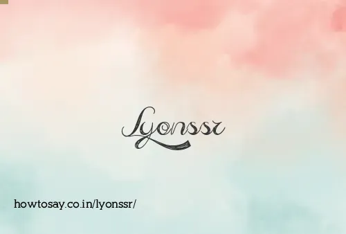 Lyonssr