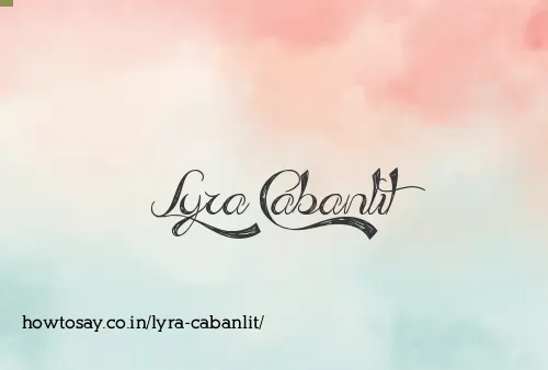 Lyra Cabanlit