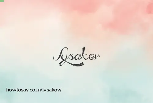 Lysakov