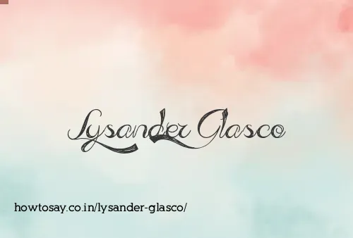 Lysander Glasco