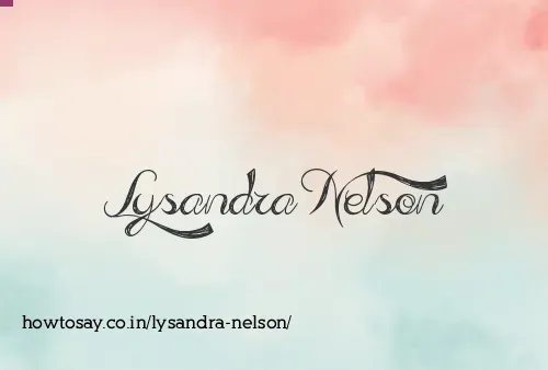 Lysandra Nelson