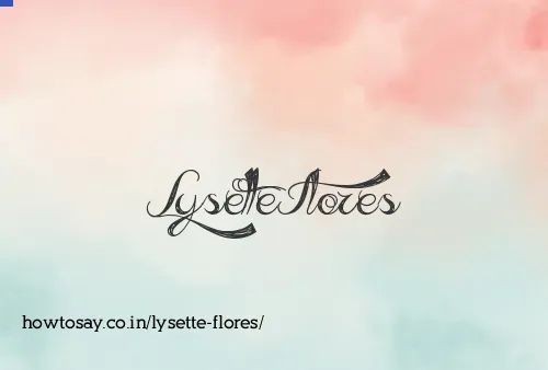 Lysette Flores