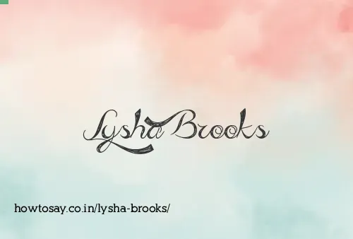 Lysha Brooks